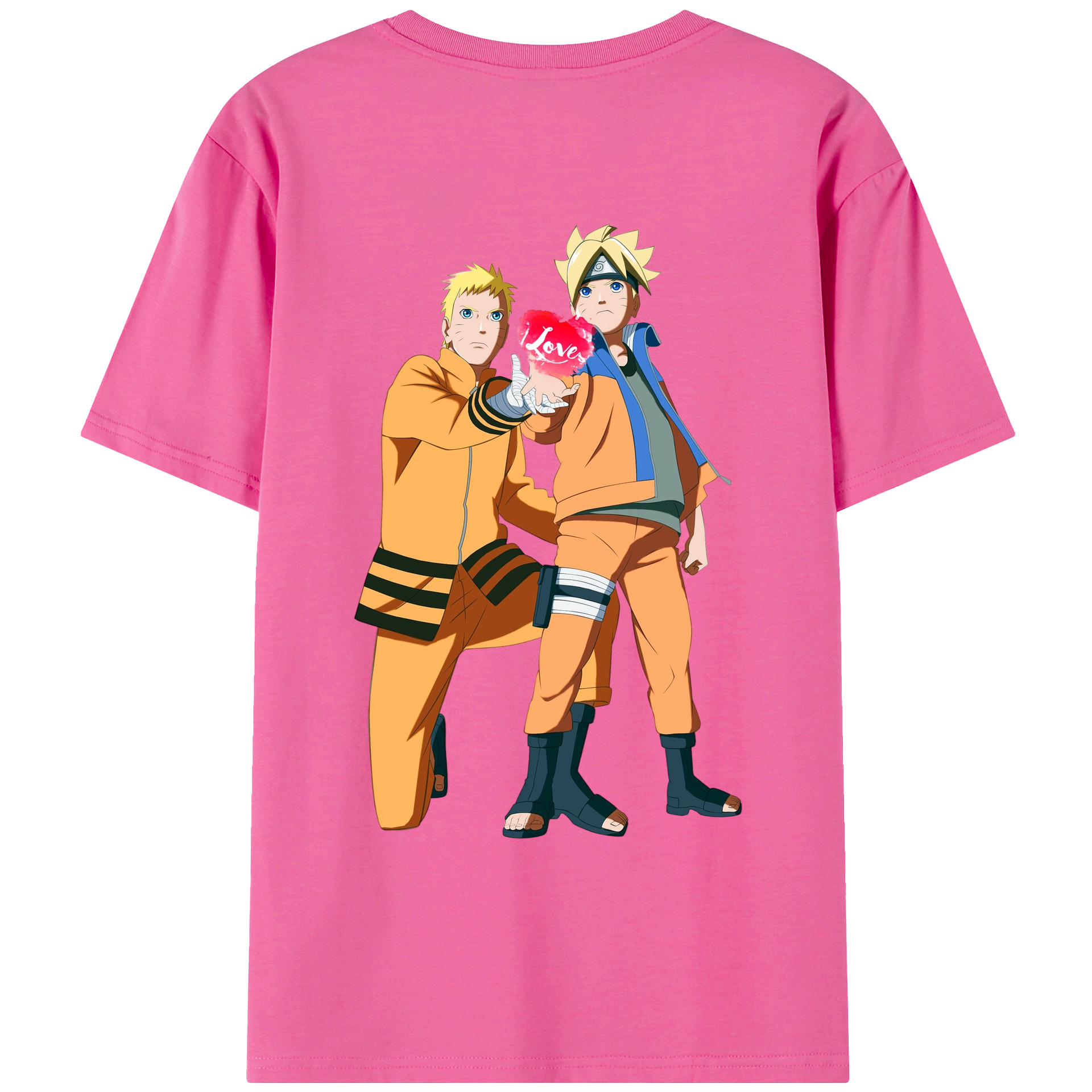 （画像用） NARUTO -ナルト- うずまき ボルト Uzumaki Boruto レディース半袖Tシャツ(バックプリント)